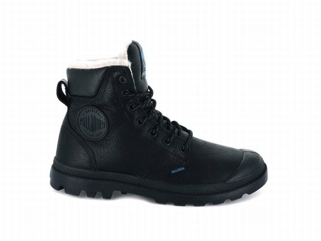 Palladium Pampa Sport Cuff Wps Mens Waterproof Boots Black Australia [DUWVYA-259]